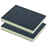 SANDING SPONGE BLOCK TWO SIDED 125X100X10 2PC image 1