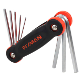 FIXMAN HEX KEY WRENCH SET 9PCE (H5/64-H3/32-H1/8-H9/64-H5/32-H3/16-H7/ image 1