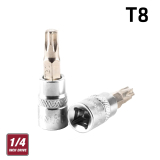 FIXMAN 1/4' DR.BIT SOCKET TORX T8 image 1