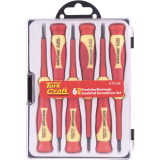 6PC PRECISION ELECTRONIC INSULATED SCREWDRIVER SET image 1