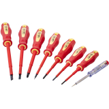 8PC SCREWDRIVER & TESTER SET ELECTRICIANS INSULATED VDE image 1