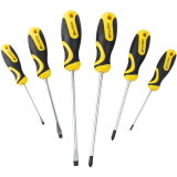 6PC SCREWDRIVER SET WITH WALL MOUNTABLE RACK PH SL image 1