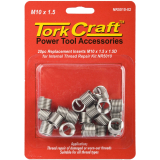 Tork Craft Thread Repair Kit M10 X 1.5 X 1.5d Repl. Inserts For Nr5010 image 1