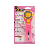 OLFA ROTARY SPLASH CUTTER 45MM BLADE R/L HANDED PINK image 1