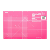 OLFA MAT ROTARY 450 X 300MM METRIC & INCH DOUBLE SIDED PINK image 1