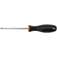 FIXMAN S/DRIVER SLOTTED 5.5X1X100MM CRV WITH ERGONOMIC HANDLE image 1