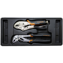 FIXMAN TRAY 2 PIECE PLIER SET GROOVE JOINT PLIERS 10' AND LOCK GRIP PL image 1