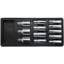 FIXMAN TRAY 12 PIECE 1/2' DRIVE DEEP SOCKETS image 1