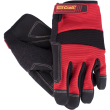 WORK GLOVE X-LARGE-ALL PURPOSE RED WITH TOUCH FINGER image 1