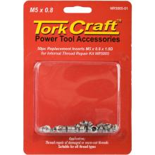 Tork Craft Thread Repair Kit M5 X 0.8 X 1.0d Repl. Inserts For Nr5005 image 1