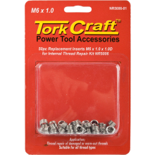 Tork Craft Thread Repair Kit M6 X 1.0 X 1.0d Repl. Inserts For Nr5006 image 1