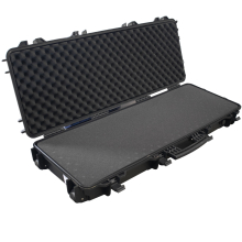 PLASTIC CASE 1040 X 350 X 130MM OD WITH FOAM BLACK RIFLE CASE WATER & image 1