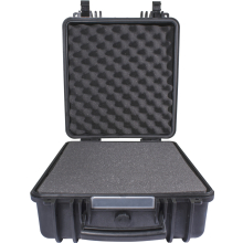 HARD CASE 425X370X210MM OD WITH FOAM BLACK WATER & DUST PROOF (333517) image 1