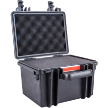 HARD CASE 260X230X185MM OD WITH FOAM BLACK WATER & DUST PROOF (221614) image 1