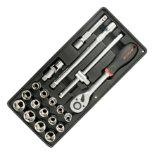 FIXMAN 19-PC 1/2' DR.SOCKETS & ACCESSORIES image 1