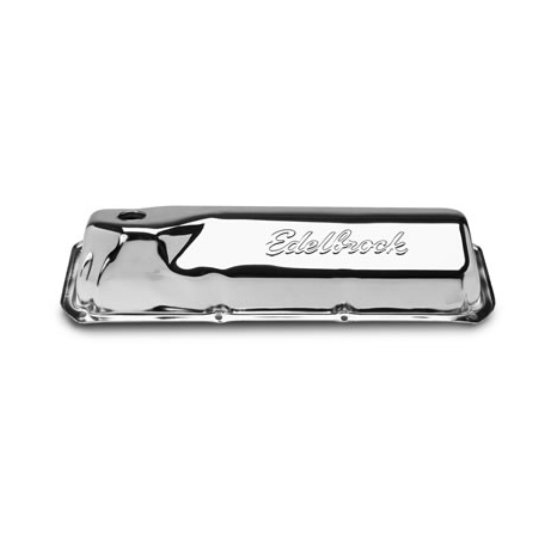 Edelbrock Signature Series Chrome Valve Covers | Restomod