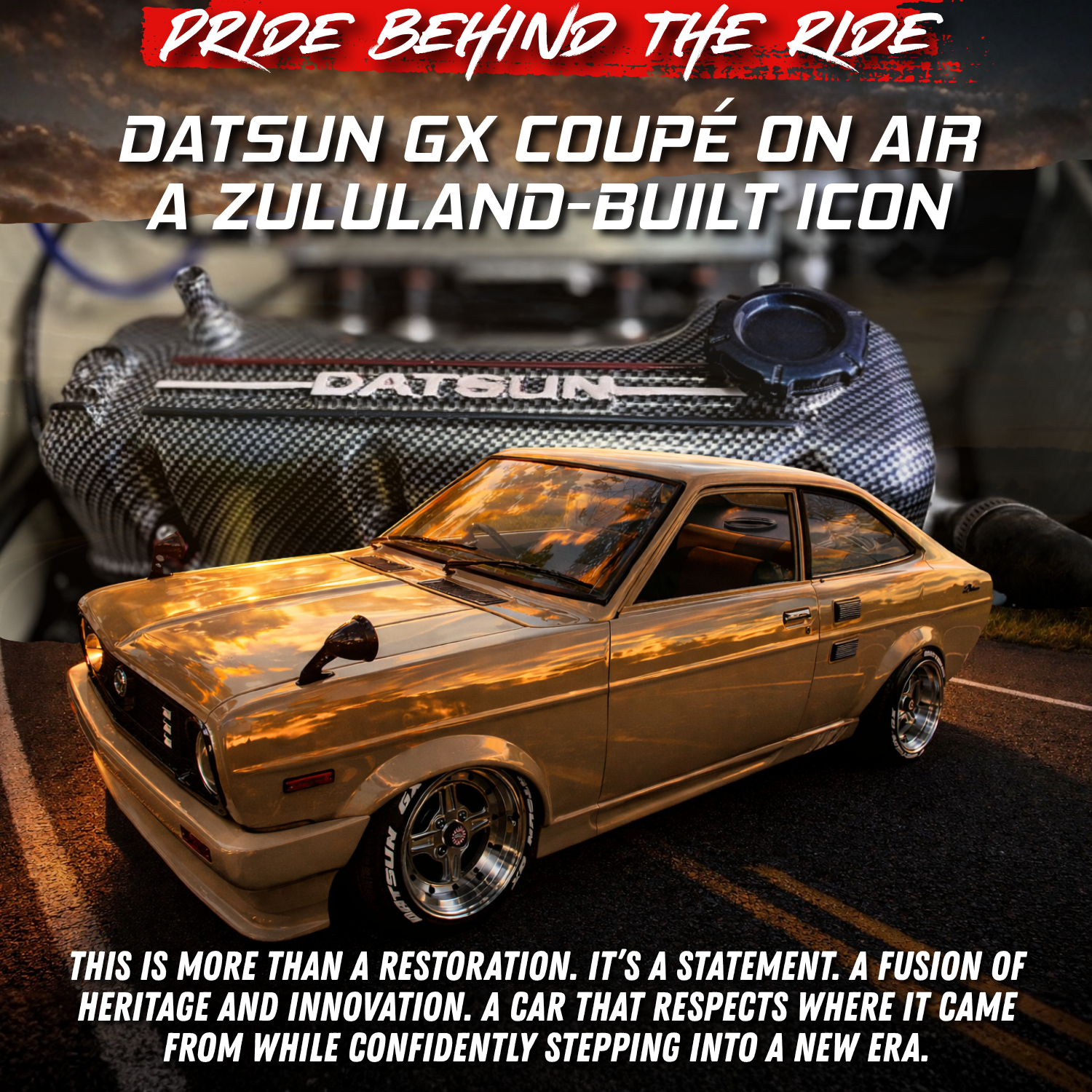 Datsun GX Coupé on Air — A Zululand-Built Icon