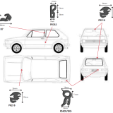 Rubber Kits - VW Golf MK1 - 2 Door image 1