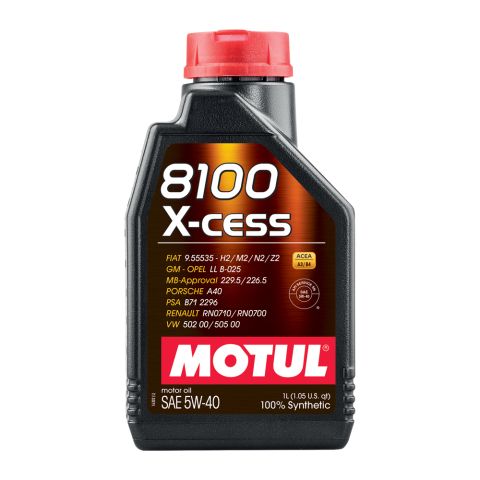 Motul 8100 X-CESS 5W40 12X1L Oil image 1