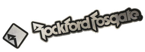 Rockford Fosgate - Metallic Stickers - Small - 230mm image 1