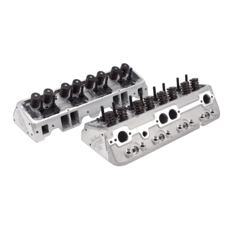 Edelbrock E-street Cylinder Heads Sbc 64cc 202/1 image 1