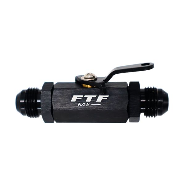 FTF Valve Shut Off An4 Male - Black image 1