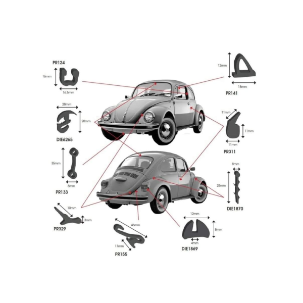 Rubber Kits - VW Beetle (1958 - 1979) | Restomod