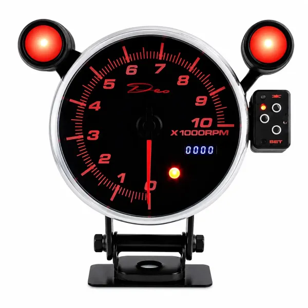 Depo Racing Tachometer, 115mm, LED, 0-10 000 rpm