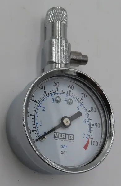 Airmax Analogue Tyre Pressure Gauge 2" - 0 to 35 PSI (2.5 Bar) with Deflation Button