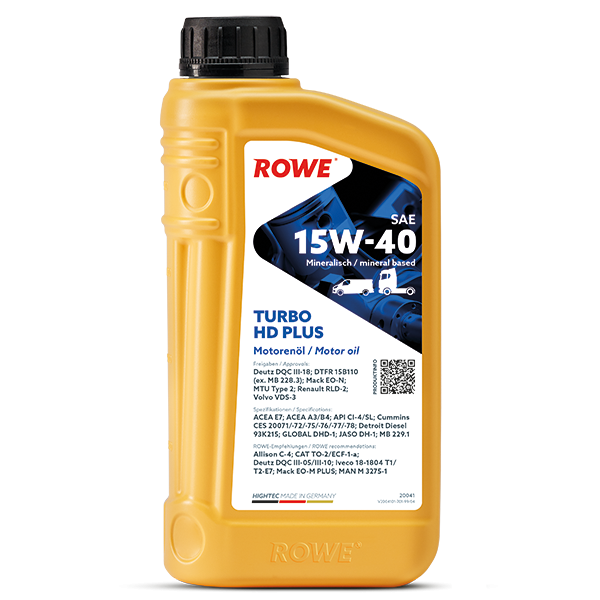 ROWE HIGHTEC TURBO HD SAE 15W-40 PLUS 1L