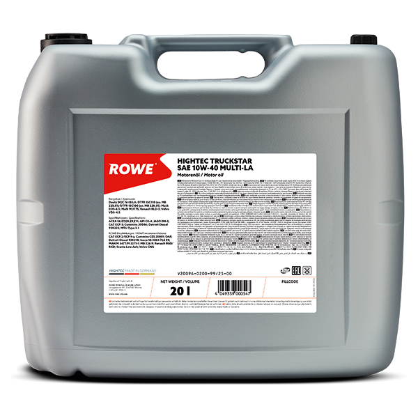 ROWE HIGHTEC TRUCKSTAR SAE 10W-40 MULTI-LA 20L