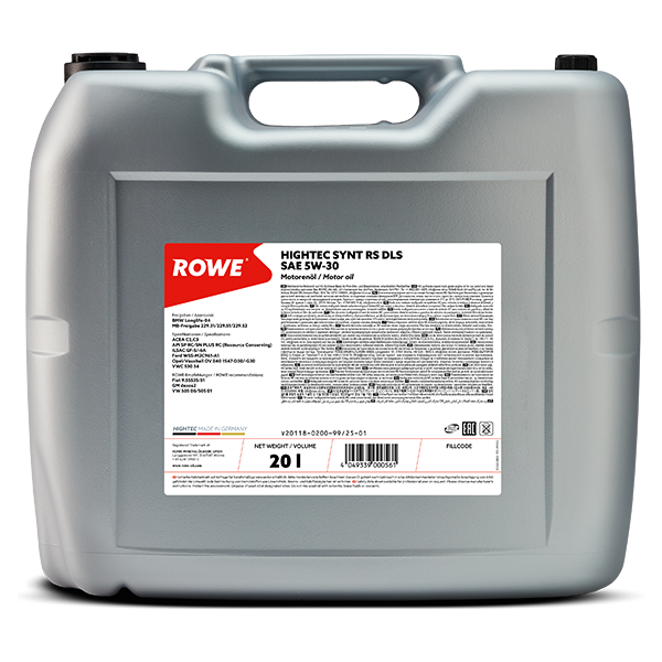 ROWE HIGHTEC SYNT RS DLS SAE 5W-30 20L