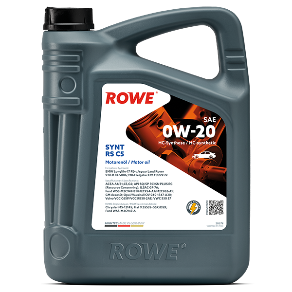ROWE HIGHTEC SYNT RS C5 SAE 0W-20 5L