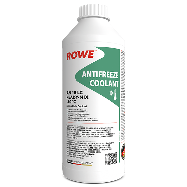 ROWE HIGHTEC ANTIFREEZE COOLANT AN 18 LC RM -40°C 1.5L