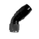 FTF Black Hose End Full-flow Swivel 45° An10 image 1