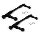 FTF Holley Dual Feed Inlet Kit – AN8 TO 7/8″ x 20 Thread Black image 1