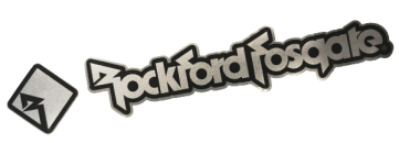 Rockford Fosgate - Metallic Stickers - Small - 230mm image 1