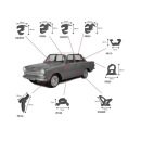 Rubber Kits -  Ford Cortina MK1 Lotus (Peace Sign) 2 Door image 1