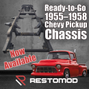 Ready-to-Go 1955–1958 Chevy Pickup Chassis – Now Available