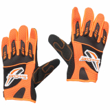 LIMITED EDIT. MEDIUM  RACING GLOVE ORANGE SYN. LEATHER image 1