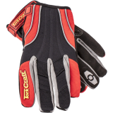 MECHANIC GLOVE X-SMALL SYNT.LEATHER REINFORCED PALM SPANDEX RED image 1