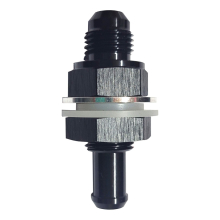 FTF Fuel Cell Fitting An6 To 5/16 Barbeded - Black image 1