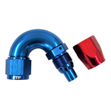 FTF Hose End One Piece Cutter Style Swivel 150° An10 image 1