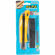 OLFA HEAVY DUTY CUTTER WITH 10 EXCEL BLACK BLADES image 1