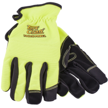 GLOVE YELLOW MEDIUM WITH PU PALM MULTI PURPOSE image 1