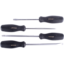 4PC SCREWDRIVER SET BLACK HANDLE image 1