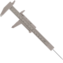 Tork Craft Vernier 150mm Plastic Metric 0.05 Acc image 1