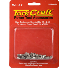 Tork Craft Thread Repair Kit M4 X 0.7 X 2.0d Repl. Inserts For Nr5004 image 1