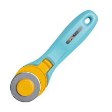 OLFA ROTARY SPLASH CUTTER 45MM BLADE R/L HANDED LIGHT BLUE AQUA image 1