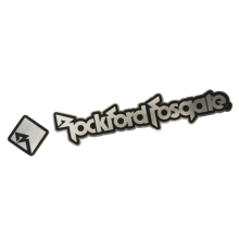 Rockford Fosgate – Metallic Stickers – Small – 230mm image 1